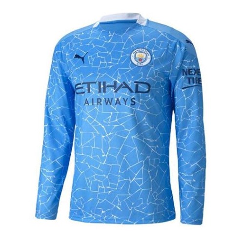 Tailandia Camiseta Manchester City 1ª ML 2020 2021